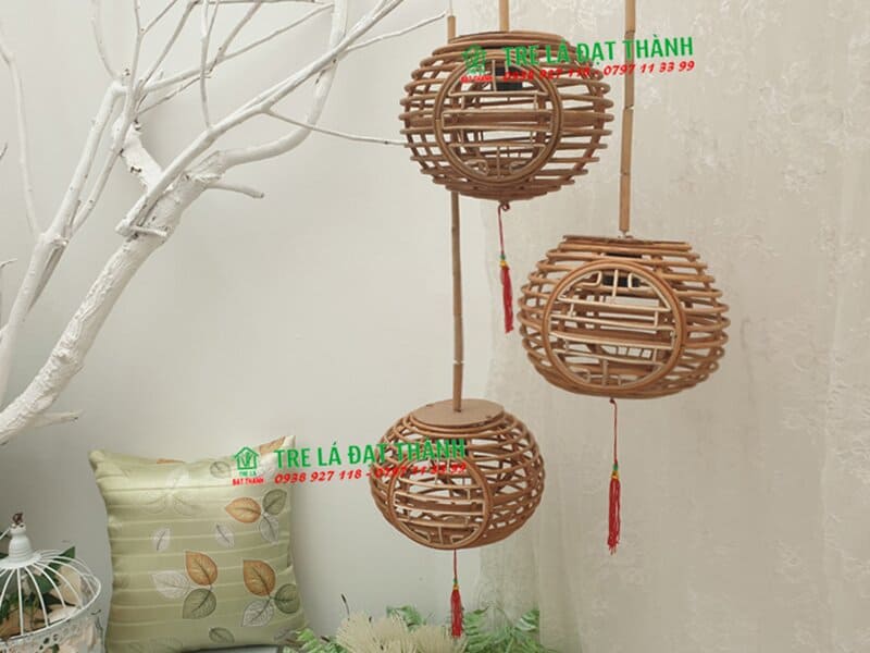 Cầu Đèn Chữ Phúc Bằng Mây - DMT053